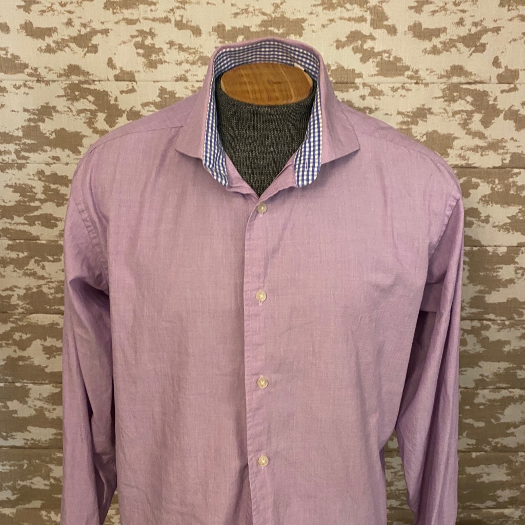 Isaac Mizrahi Lilac Dress Shirt